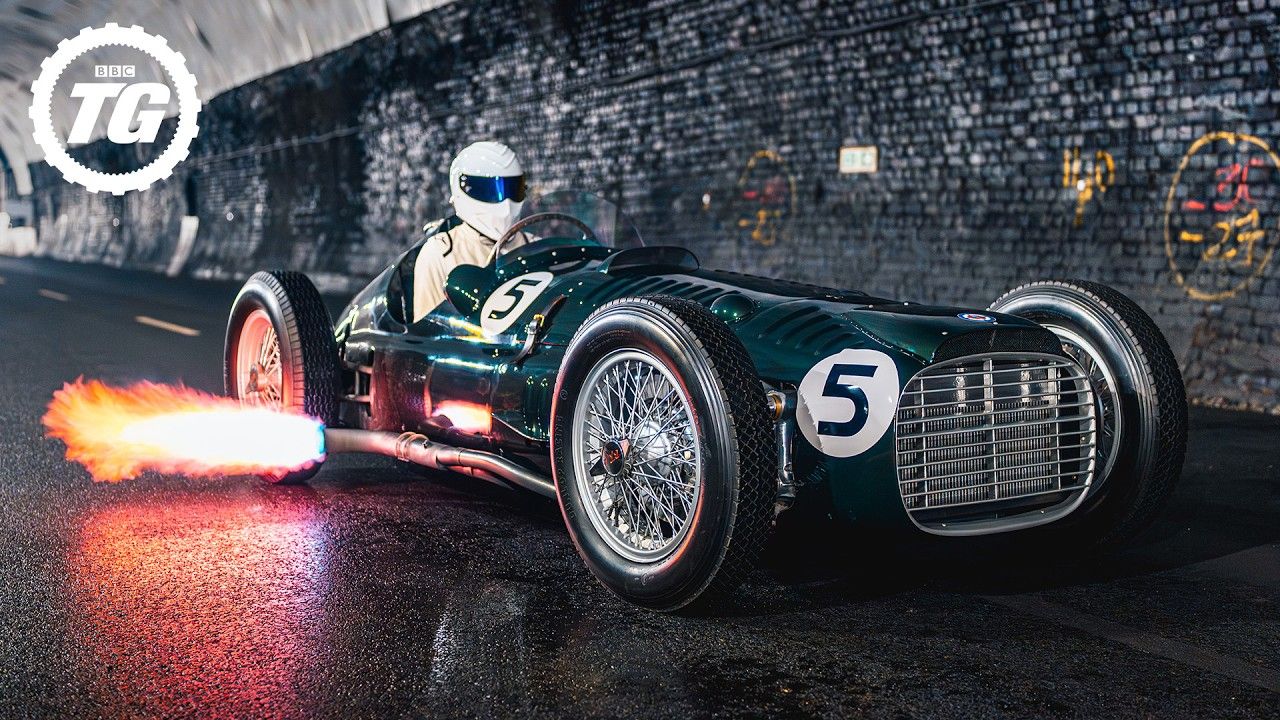 top gear最新| brm 车队 v16引擎f1赛车 隧道体验