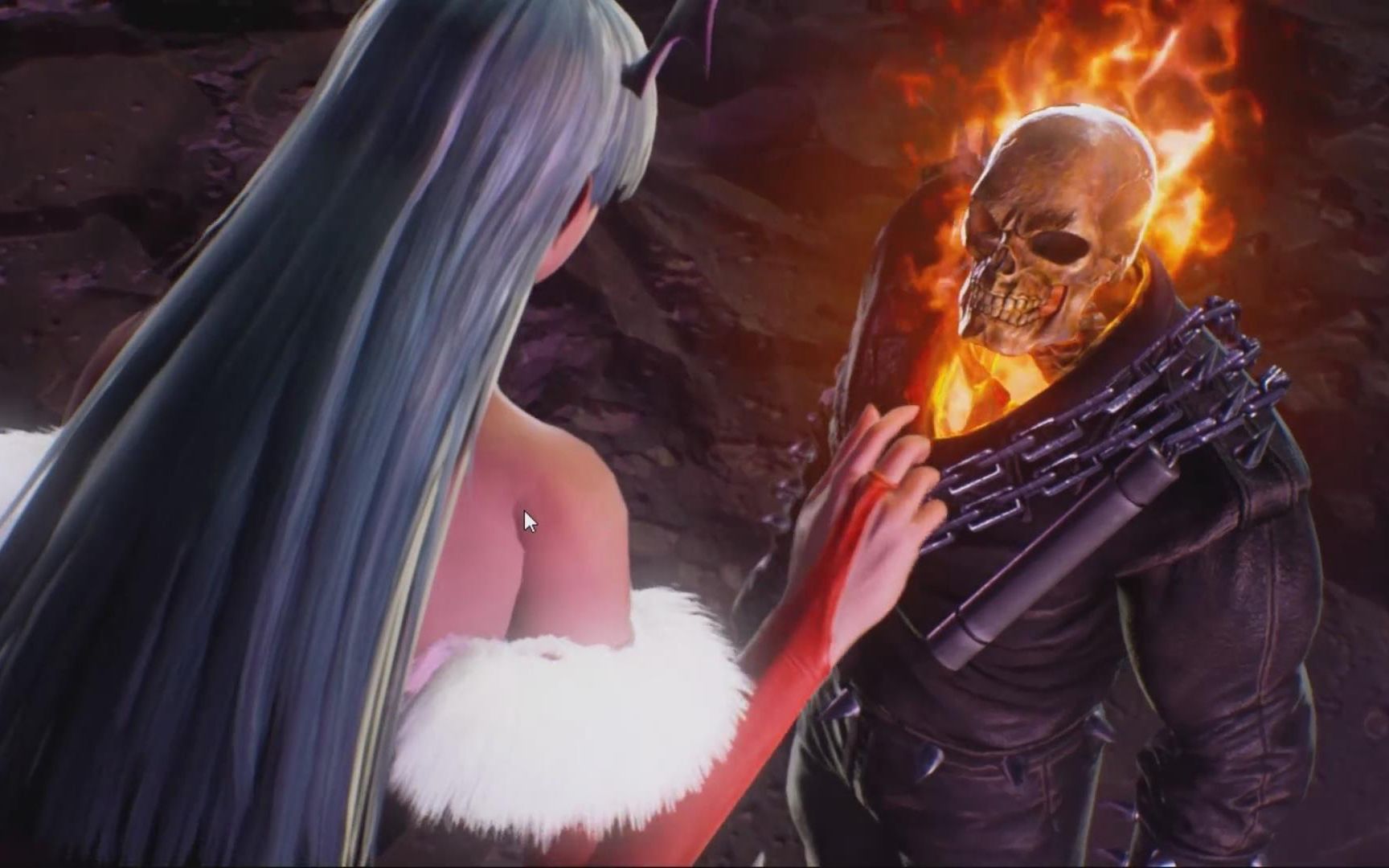 漫威英雄格斗10:魅魔莫妮卡想勾引恶灵骑士,能成功?