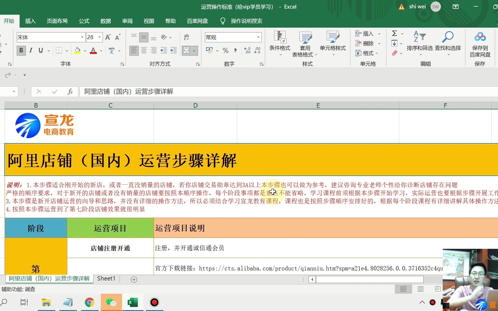 阿里巴巴店铺运营标准步骤|宣龙教育哔哩哔哩bilibili