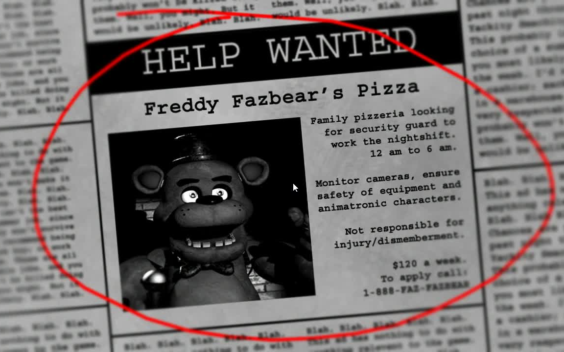 玩具熊的五夜后宫一代1