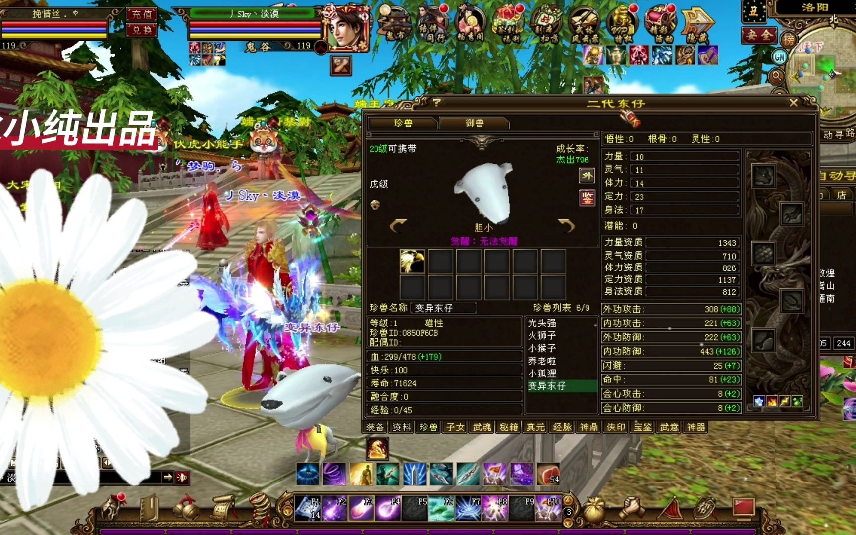 天龙八部解说冰小纯2014年的绝版稀有宝宝东仔你见过吗