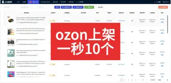 Download Video: ozon上架商品1秒10个，太夸张了！！