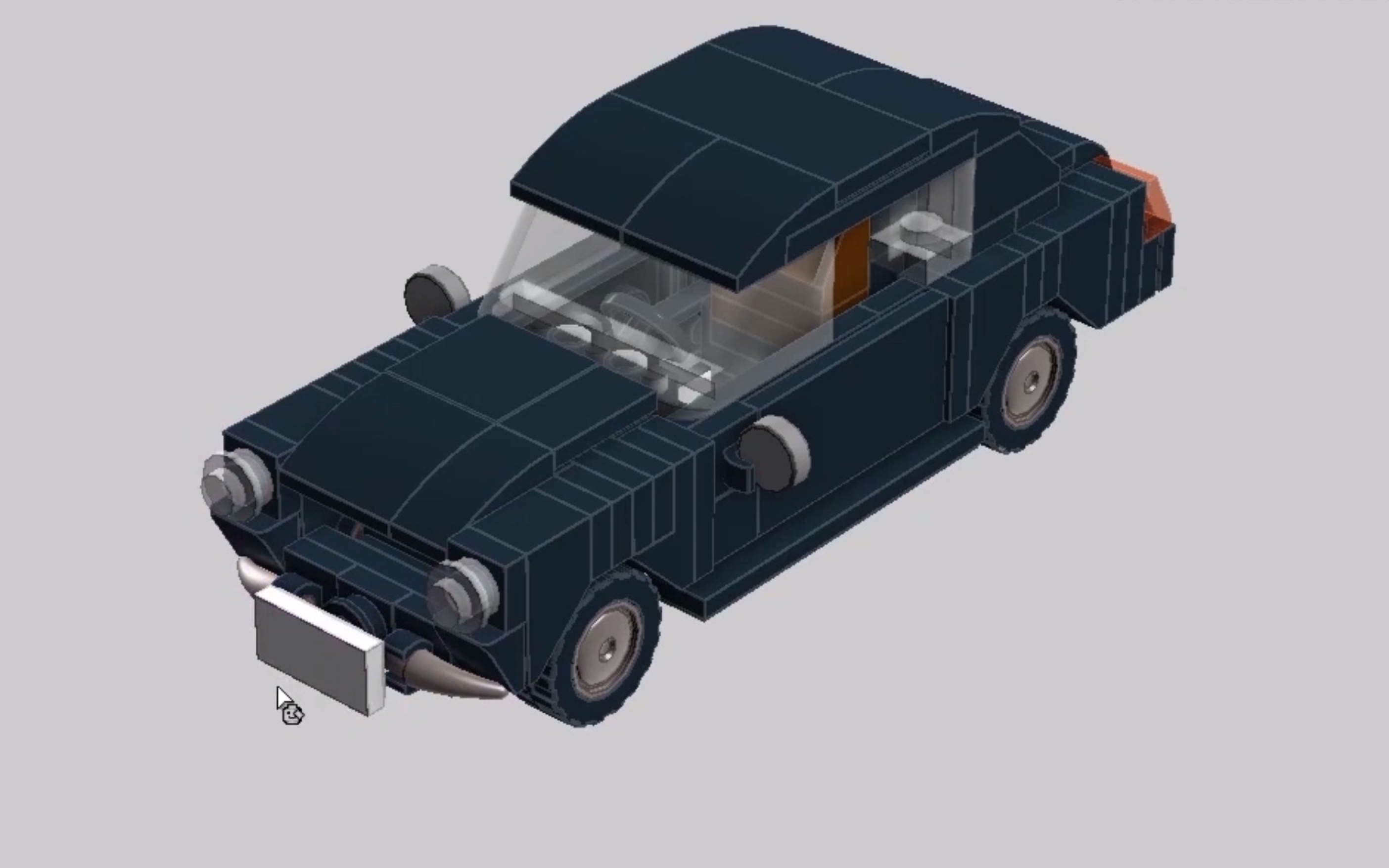 【转载】乐高城市黑色轿车moc