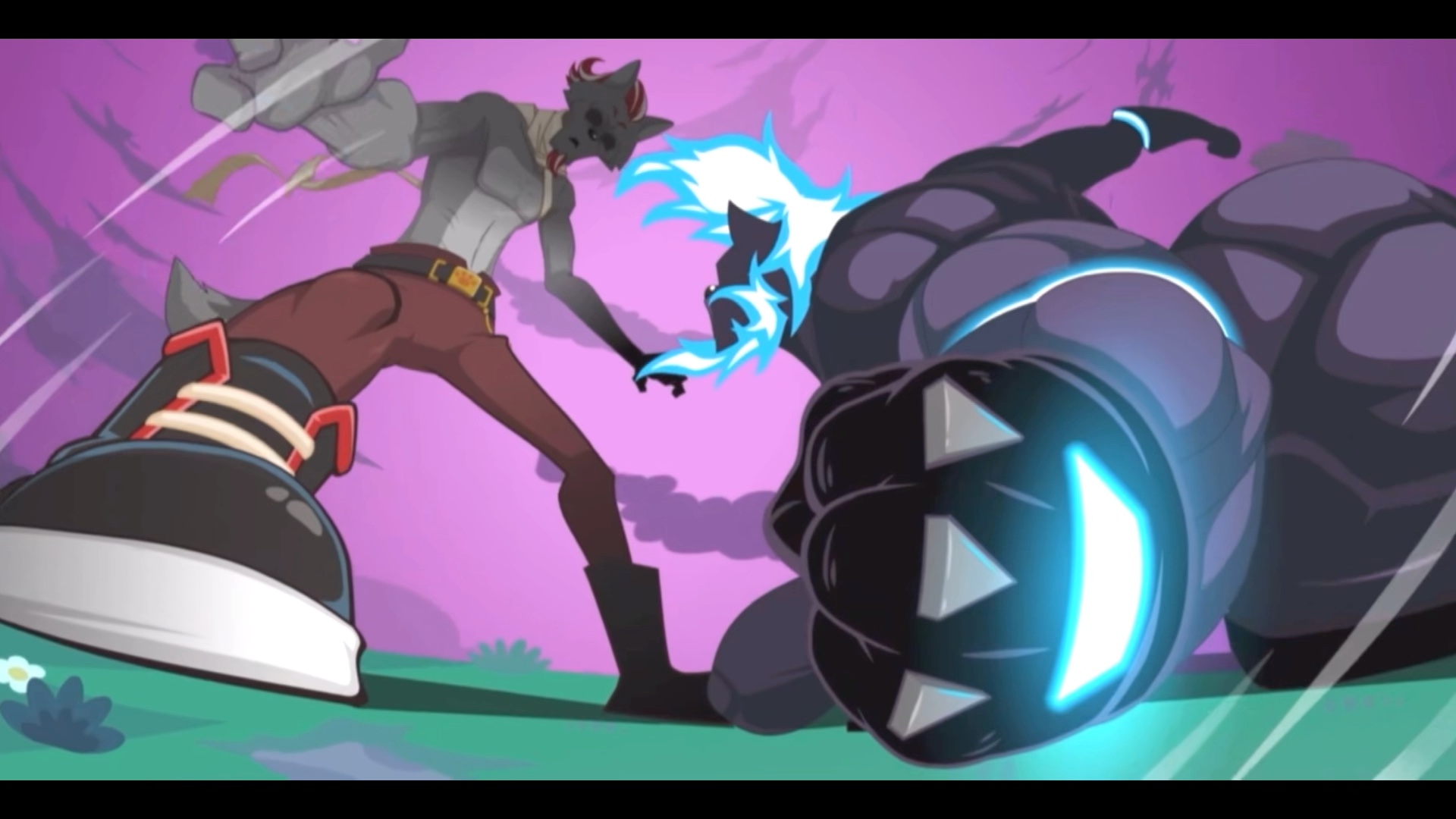 狼将军与孤心狼的超燃战斗