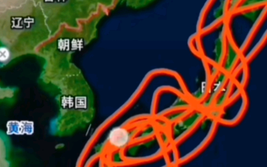 [图]相信天道有轮回，超强台风南玛度横扫日本，走位诡异。