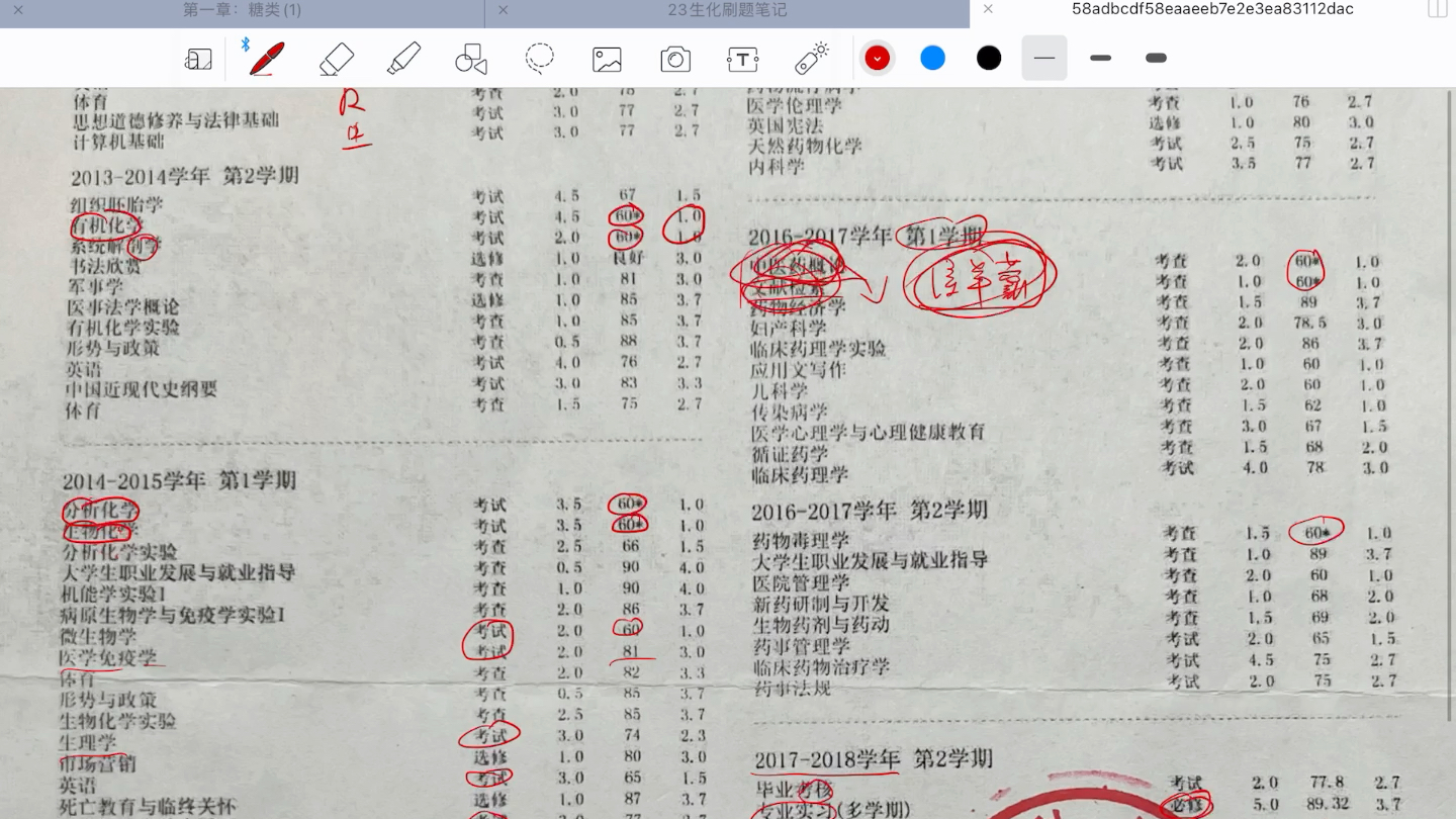 [图]学渣的大学成绩单，有没有来比差的