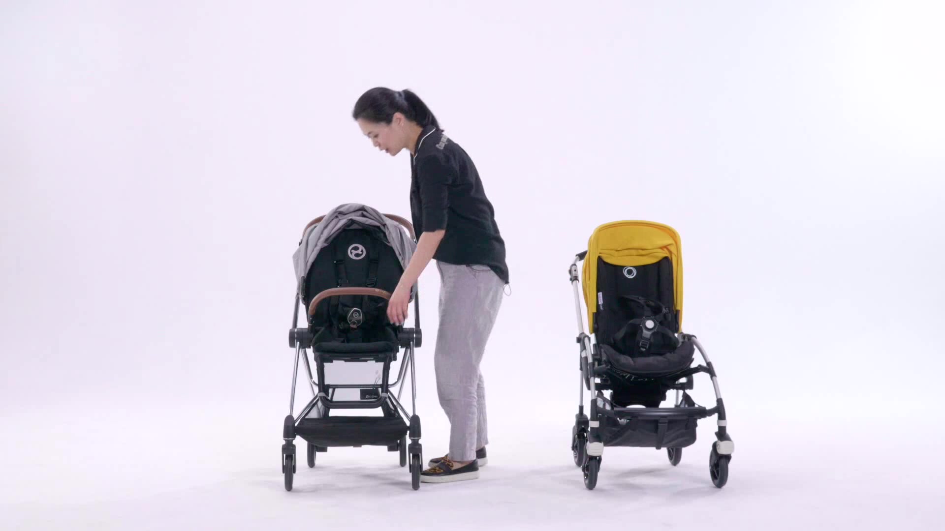 宝宝爱坐的婴儿车!Bugaboo bee5,用高级面料征服宝宝!mios比不了!哔哩哔哩bilibili