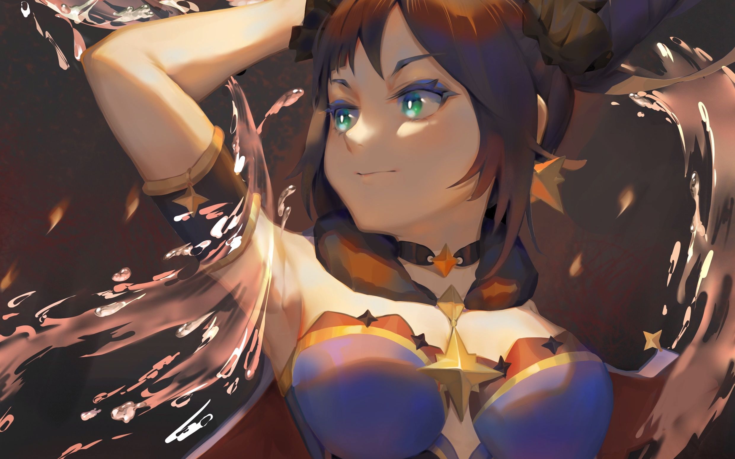 【绘画过程】莫娜 戏水