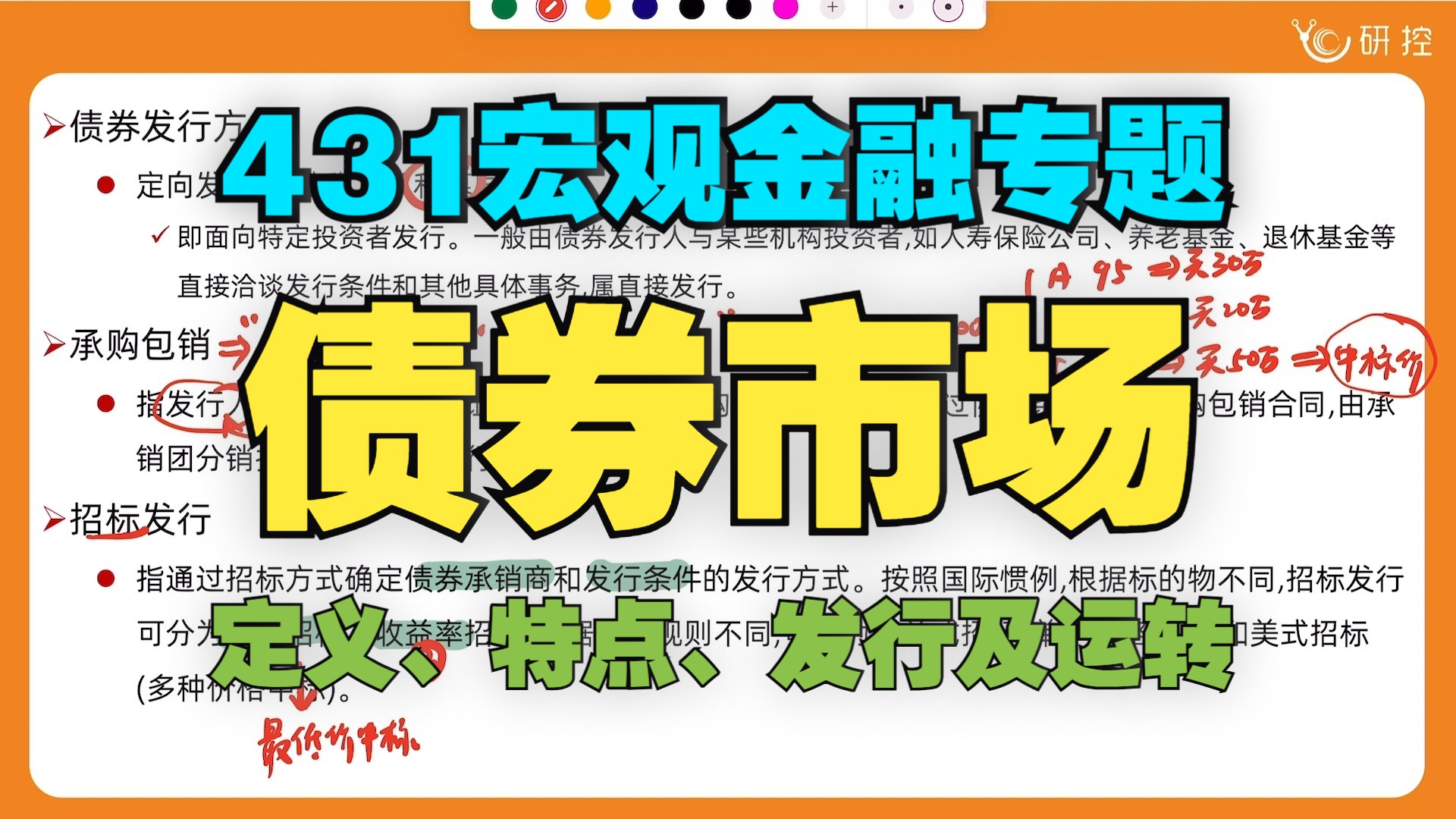 【金融431宏观金融】专题12:债券市场的定义、特点、发行及如何运转?/哪些内容需要重点掌握?431考试时会如何出题?一般会出什么题?哔哩哔哩...