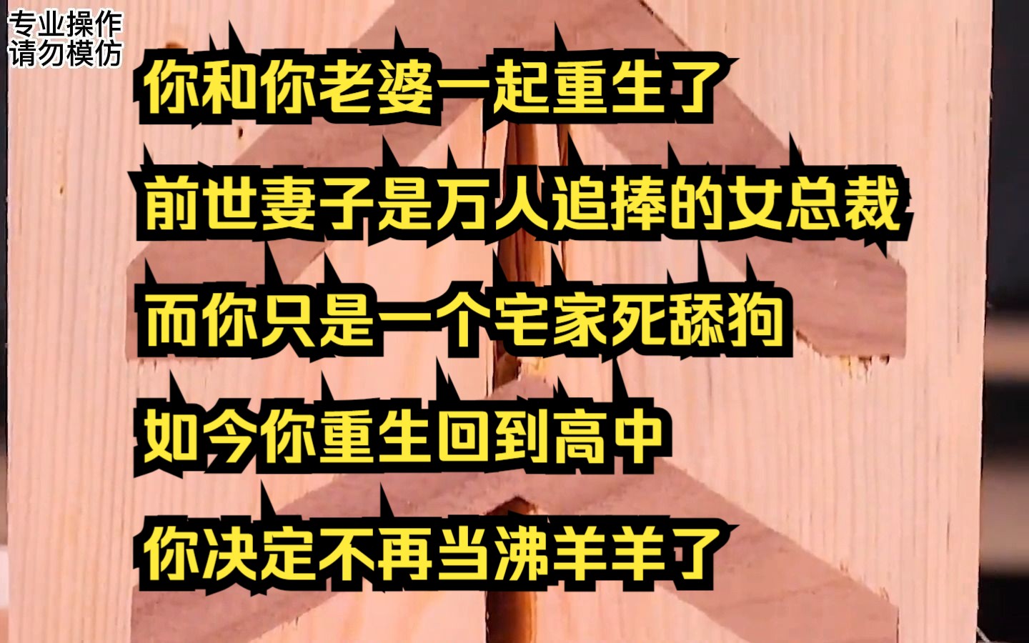 [图]【小说】你和你老婆一起重生了，前世妻子是万人追捧的女总裁，而你只是一个宅家死舔狗，如今你重生回到高中，你决定不再当沸羊羊了