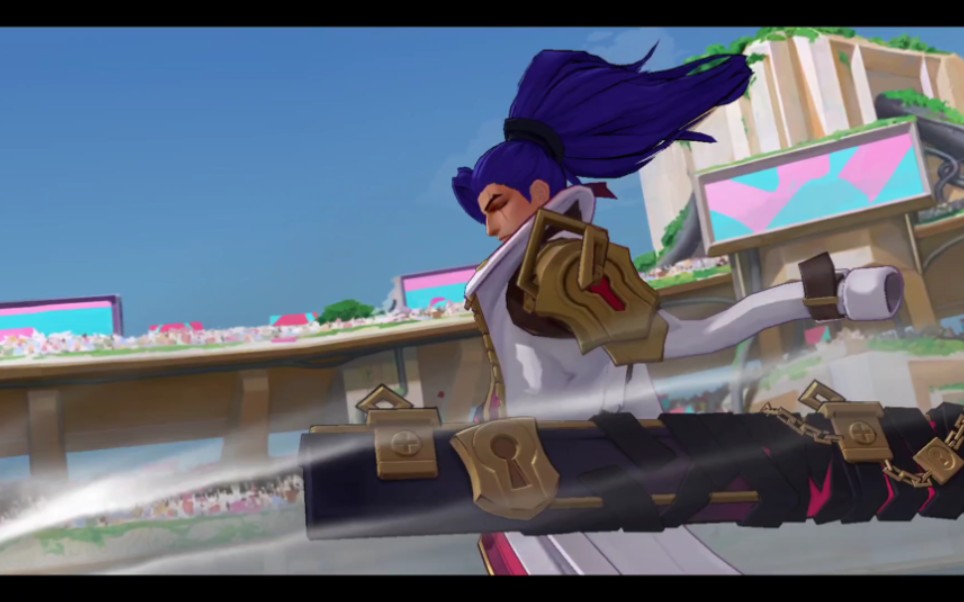 英雄联盟手游:斗魂无双亚索皮肤局内特效演示(含双风).