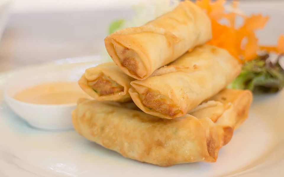 活动  鲜美的泰式春卷制作过程 可以蒸着吃,油炸的也同样美味