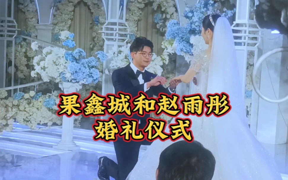 果新城和赵雨彤的婚礼仪式哔哩哔哩bilibili