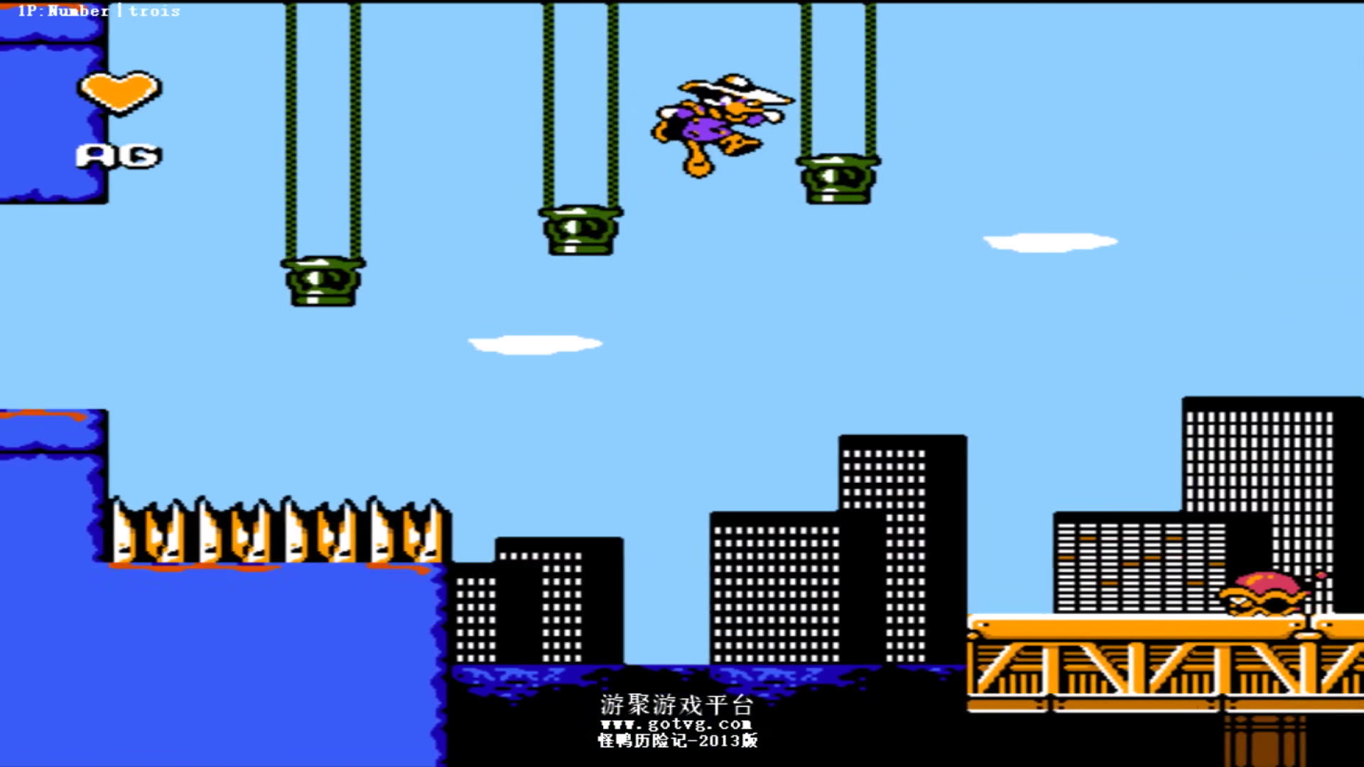 fc童年回忆:超级难的怪鸭历险记2013改版一币通关