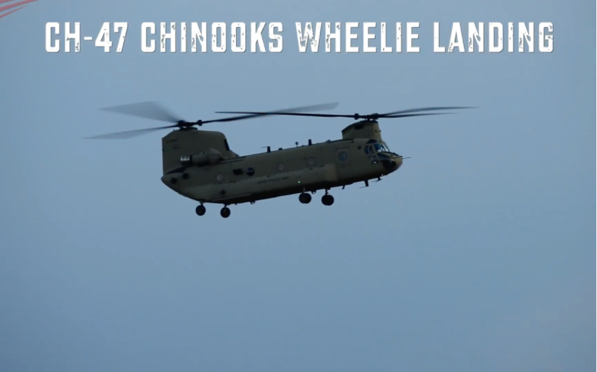 【直升機鑑賞】4k原聲 | ch-47支奴幹直升機起降飛行合集