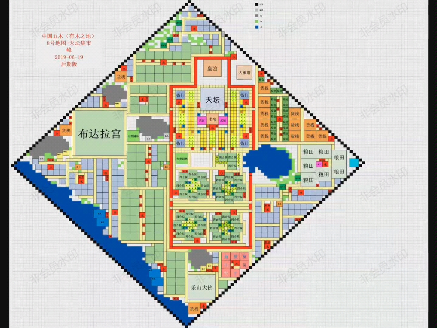 [图]模拟帝国中国五木布局图样板 (未完成，有修改)