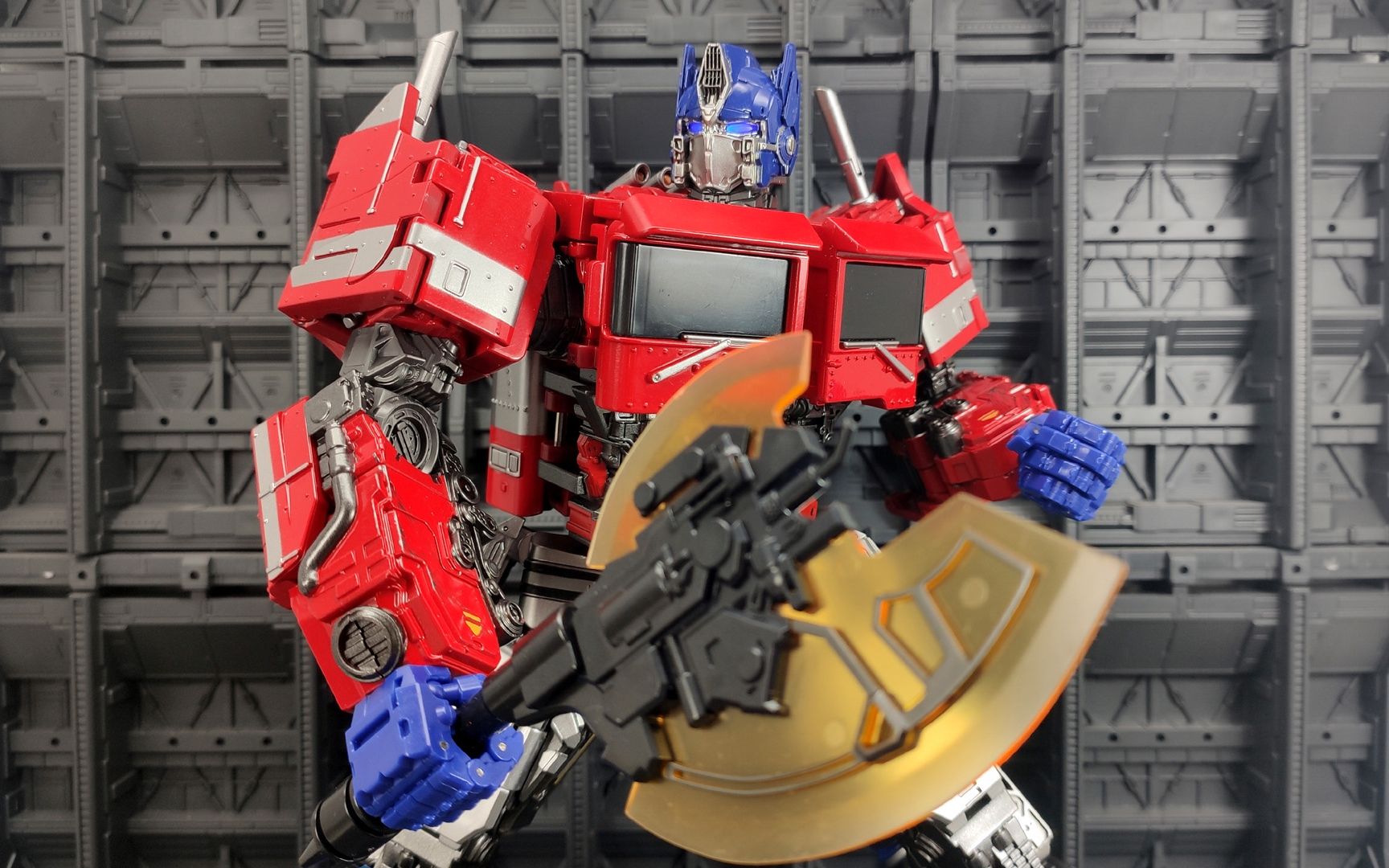 大力金刚模玩分享第212期奥意ls13外传擎天柱肩膀修复