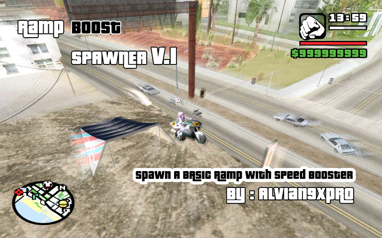 GTASA中你不能错过的一个CLEO Ramp Boost Spawner !哔哩哔哩bilibili