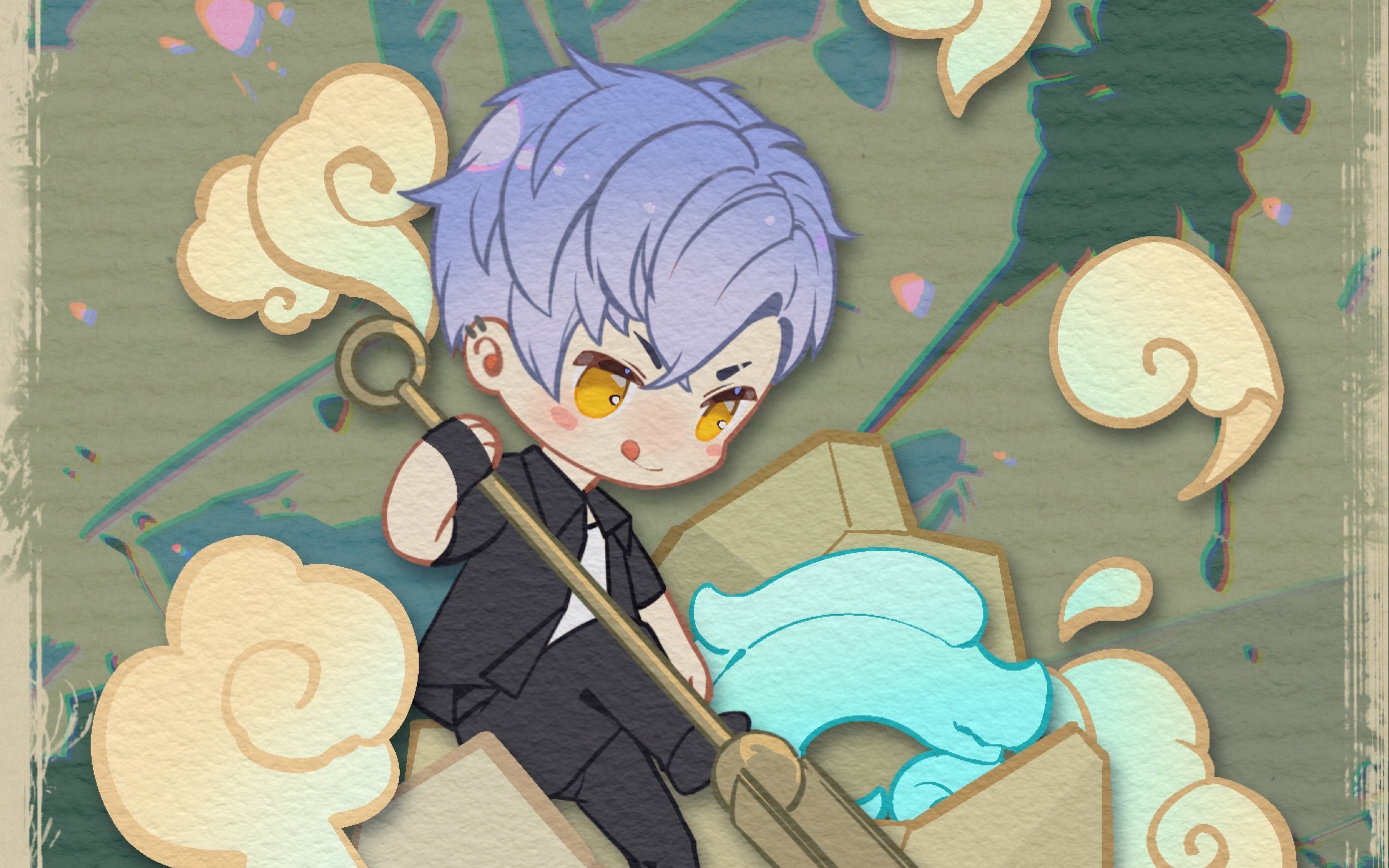 【恋与】2021凌肖q版生贺图过程