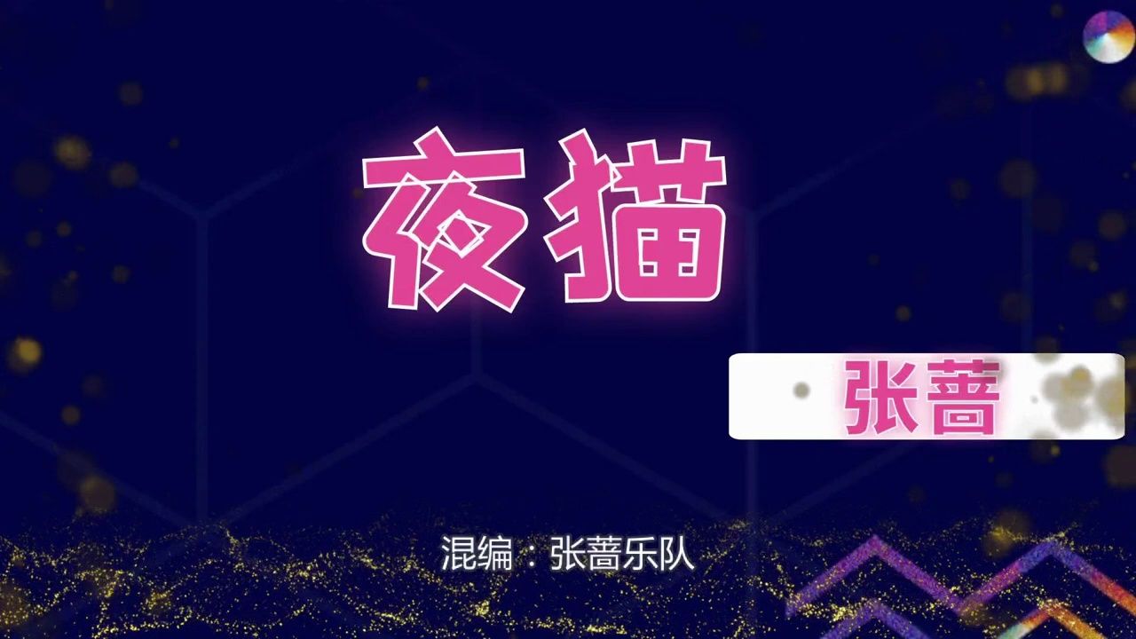 张蔷《夜猫》哔哩哔哩bilibili