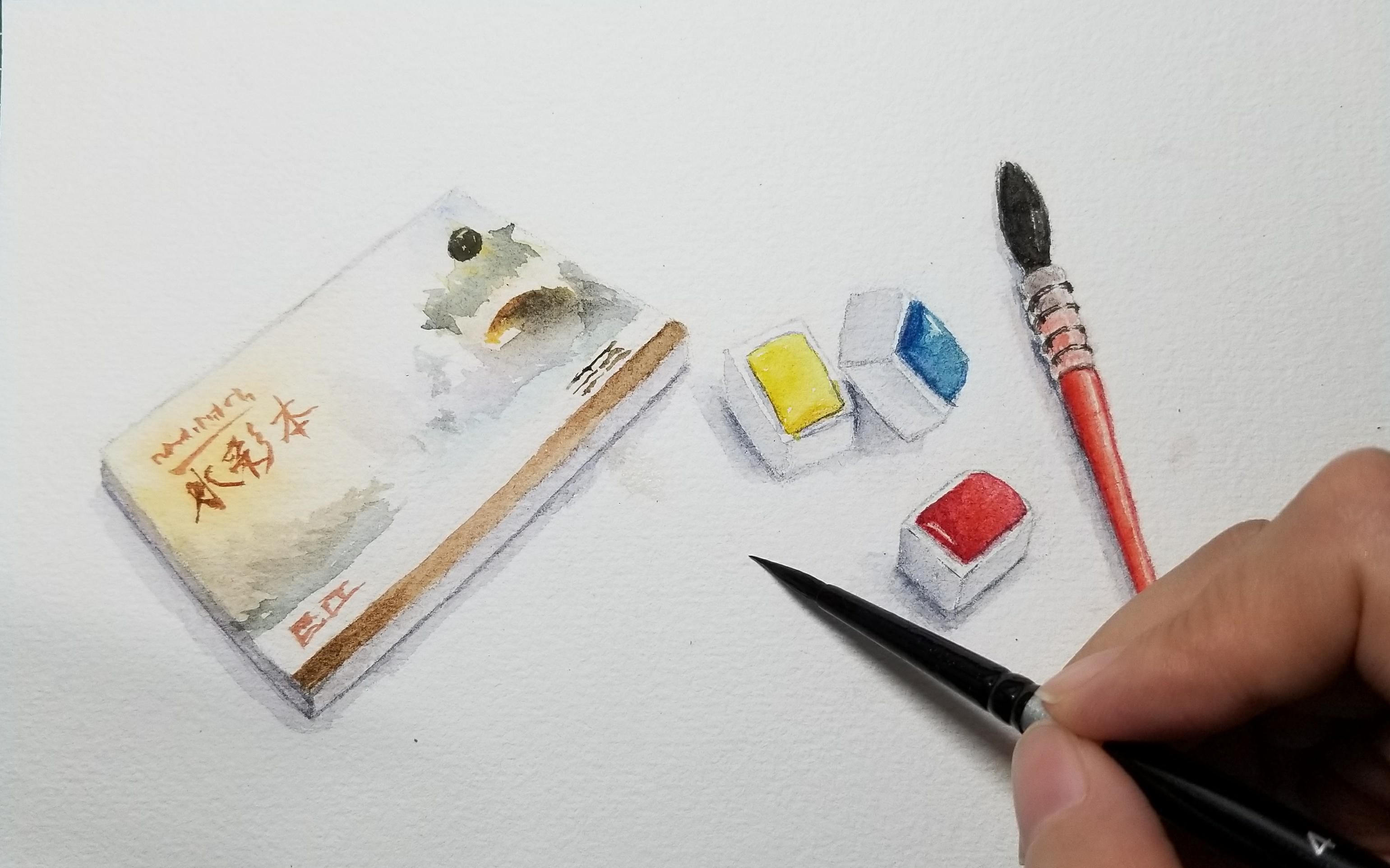 我的水彩画具是这么画出来的