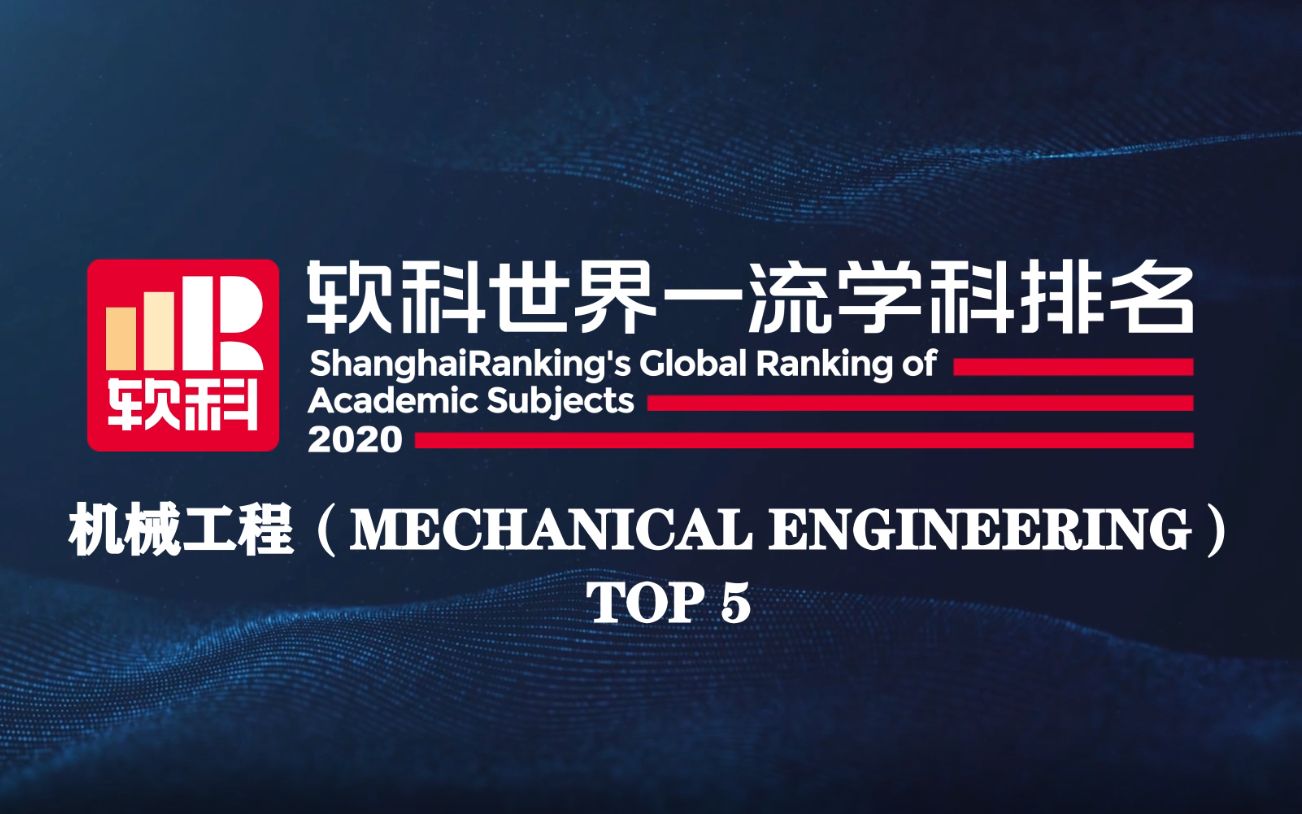 机械工程在全球高校排名中,有这几所中国大学在TOP5里哔哩哔哩bilibili