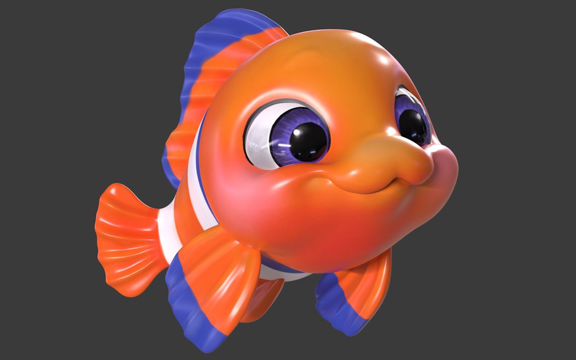 zbrush入门第一课,雕刻一小丑鱼,看完你就能做出来