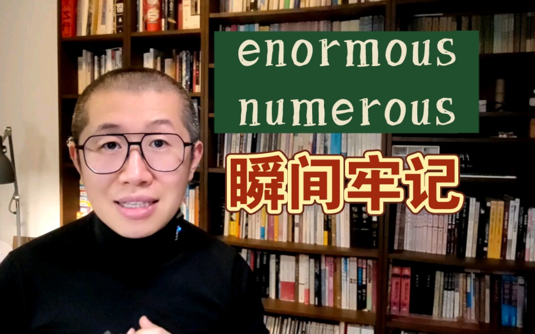 顿悟!enormous 和 numerous哔哩哔哩bilibili