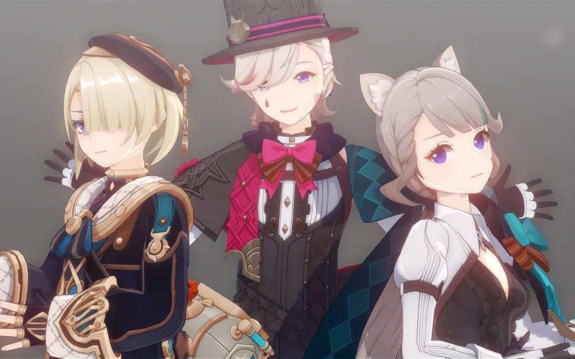 【原神mmd】catallena 【林尼&琳妮特&菲米尼】【搬运】