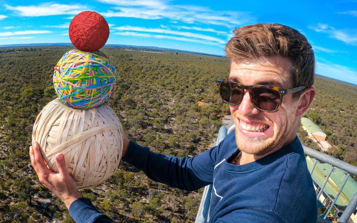 叠球球掉落实验【太离谱了ridiculous】_哔哩哔哩_bilibili