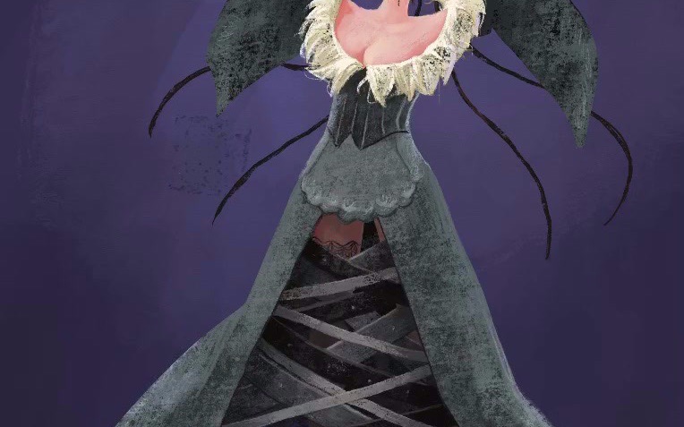 【手绘涂鸦】最终幻想x-lulu,剧情通关经典游戏,画一个纪念我最爱的