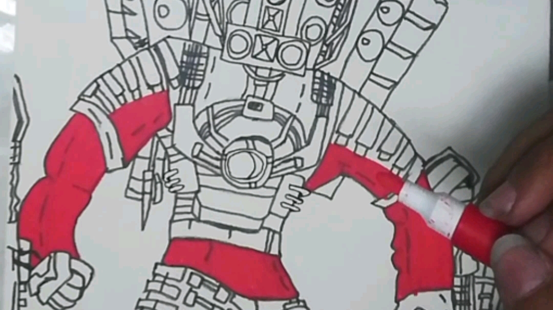 同人多元宇宙泰坦音响人新形象绘画(二)完结它来了!记得发作品!