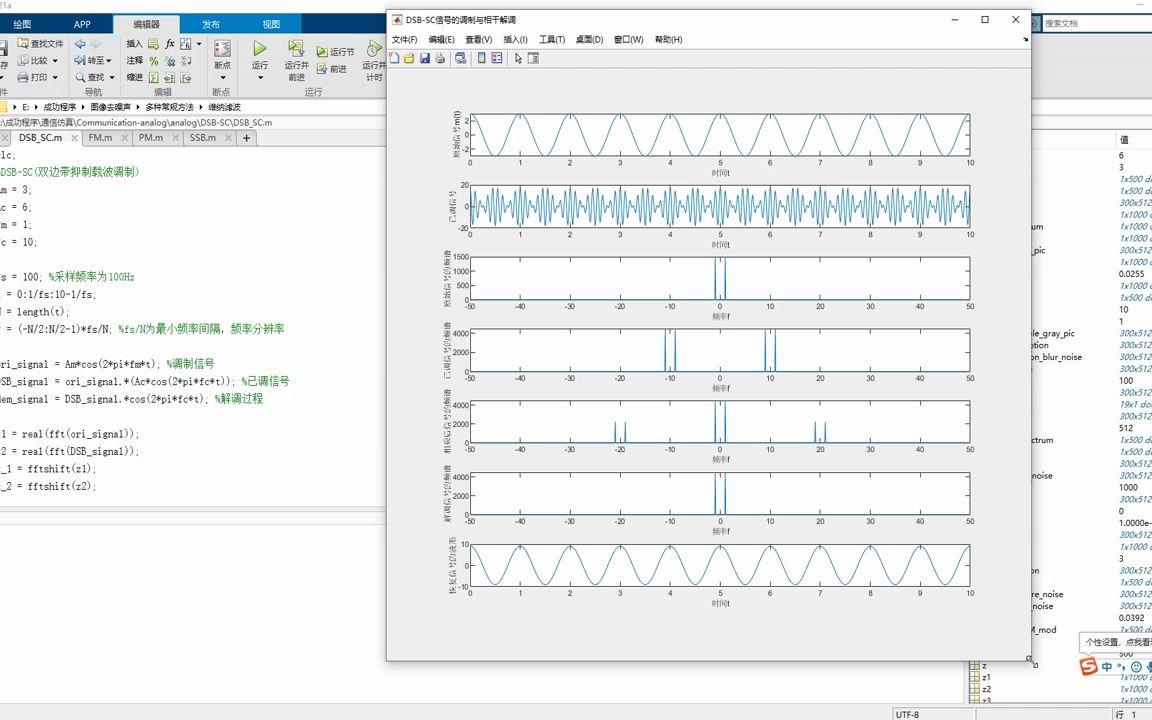 MATLAB通信系统仿真模拟调制全集(AM\幅度调制、FM\频率调制、PM\相位调制、DSB\双边带、SSB\单边带)哔哩哔哩bilibili