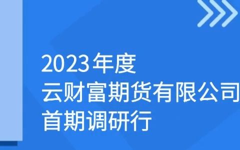 2023年度云期货首期调研行哔哩哔哩bilibili