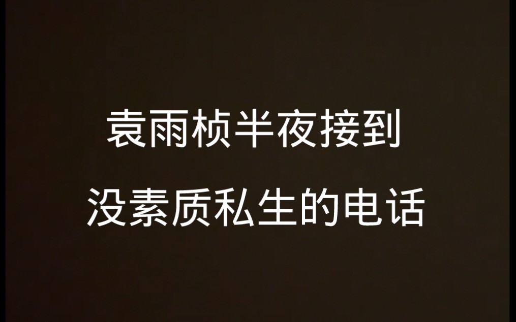 【袁雨桢】震震这几天接到了好几通私生的骚扰电话 建议报警处理哔哩哔哩bilibili