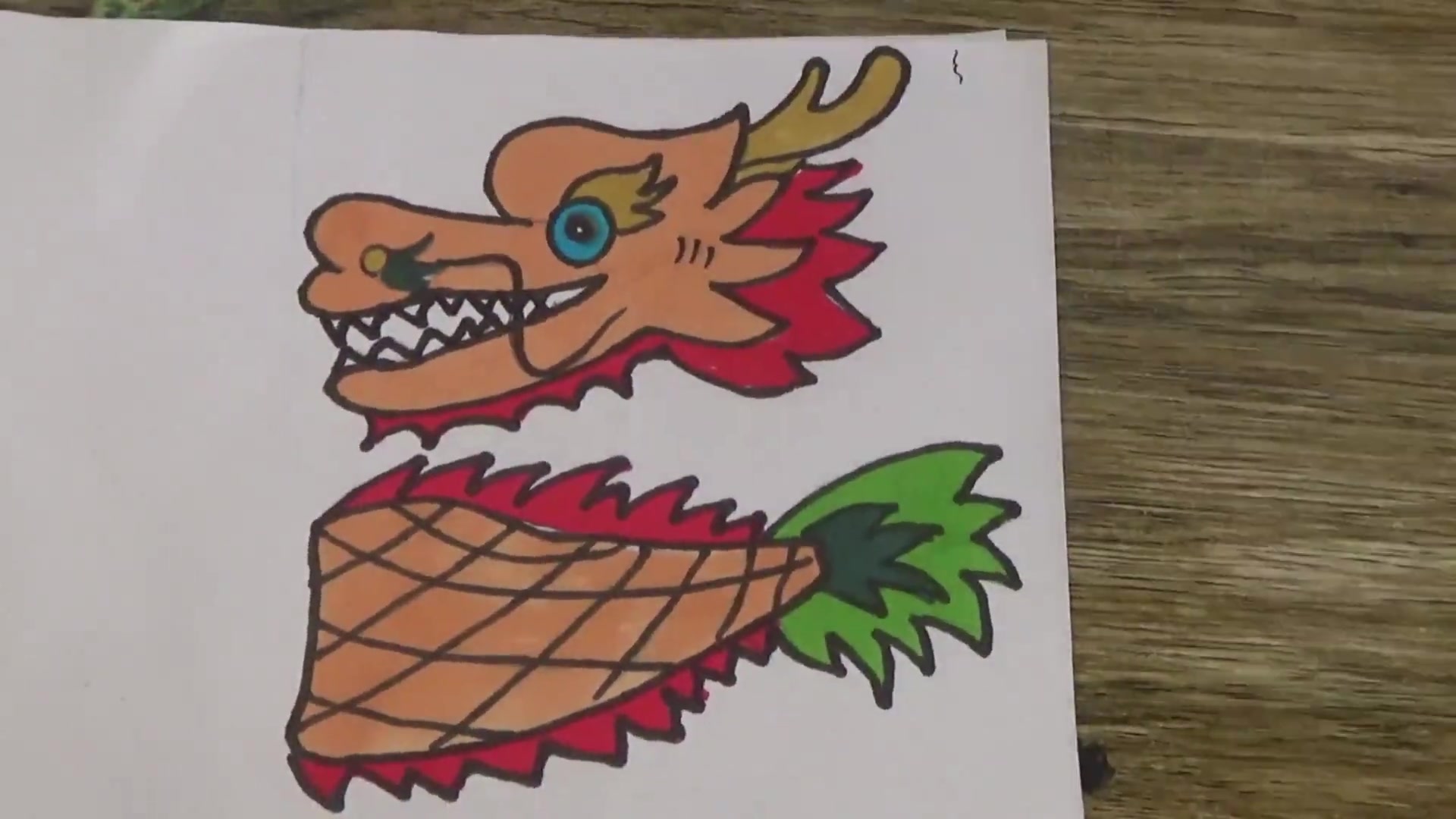 活动作品端午节简易舞龙折纸视频教程