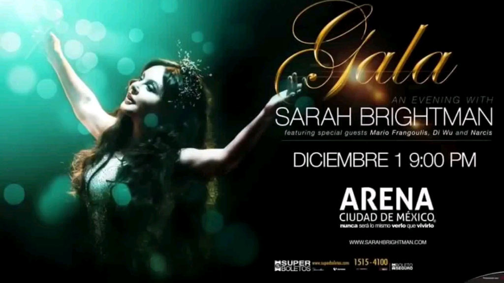 [图]Sarah Brightman 2016 GALA ARENA(Mexico) 全场