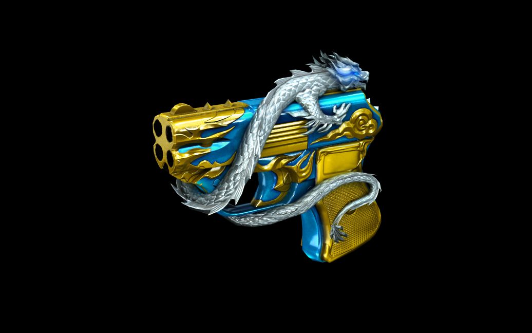 cf "cop 357-青龙《cop357_bluesilverdragon》" 外观展示._哔哩哔哩 