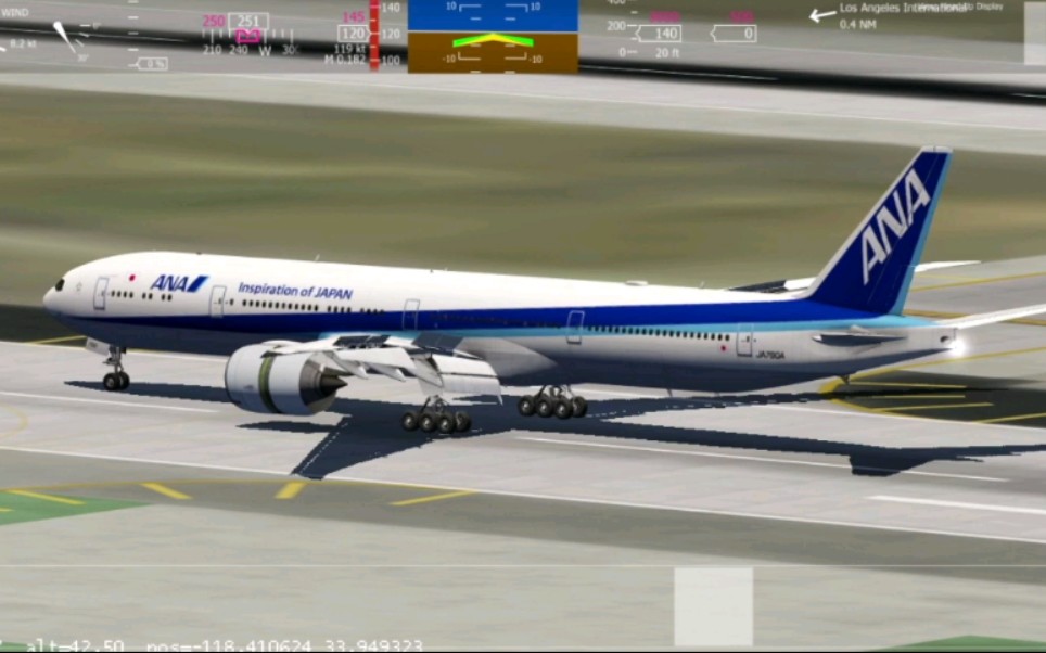 【aerofly fs 2020】模拟洛杉矶国际机场(klax)大侧风高强度乱流着陆