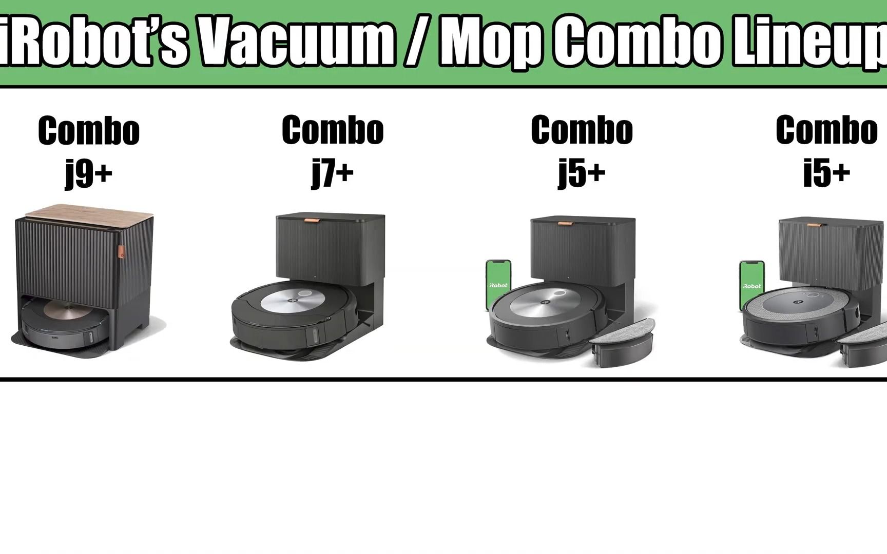 [图]IROBOT New Mopping Roombas Explained - Combo j9+ vs j7+ vs j5+ vs i5+