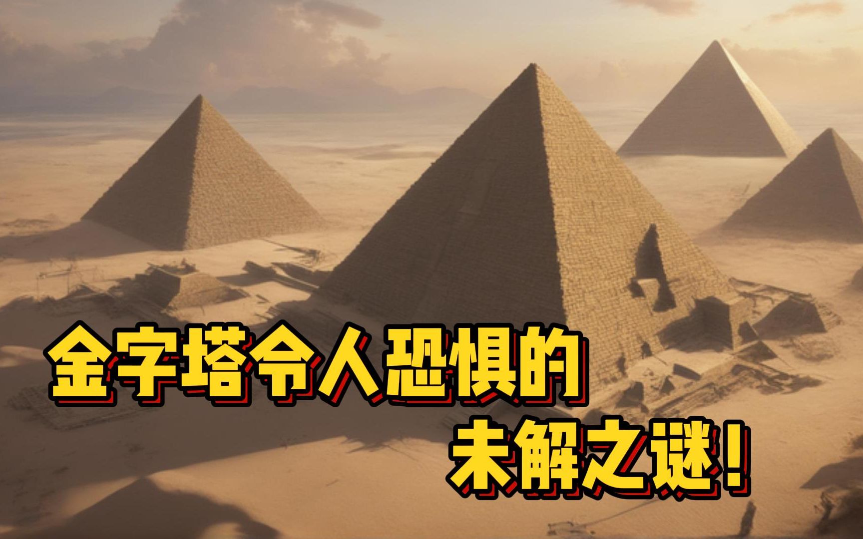 科学家震撼发现:古埃及金字塔15个令人恐惧的未解之谜!哔哩哔哩bilibili