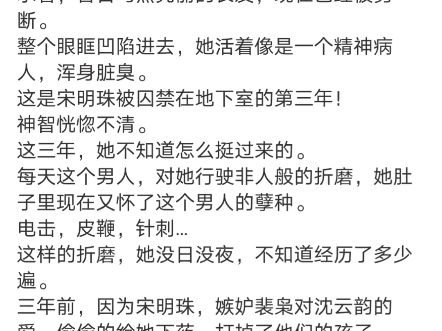 《折磨三年后,我被活埋了》宋明珠裴枭小说阅读全文TXT哔哩哔哩bilibili