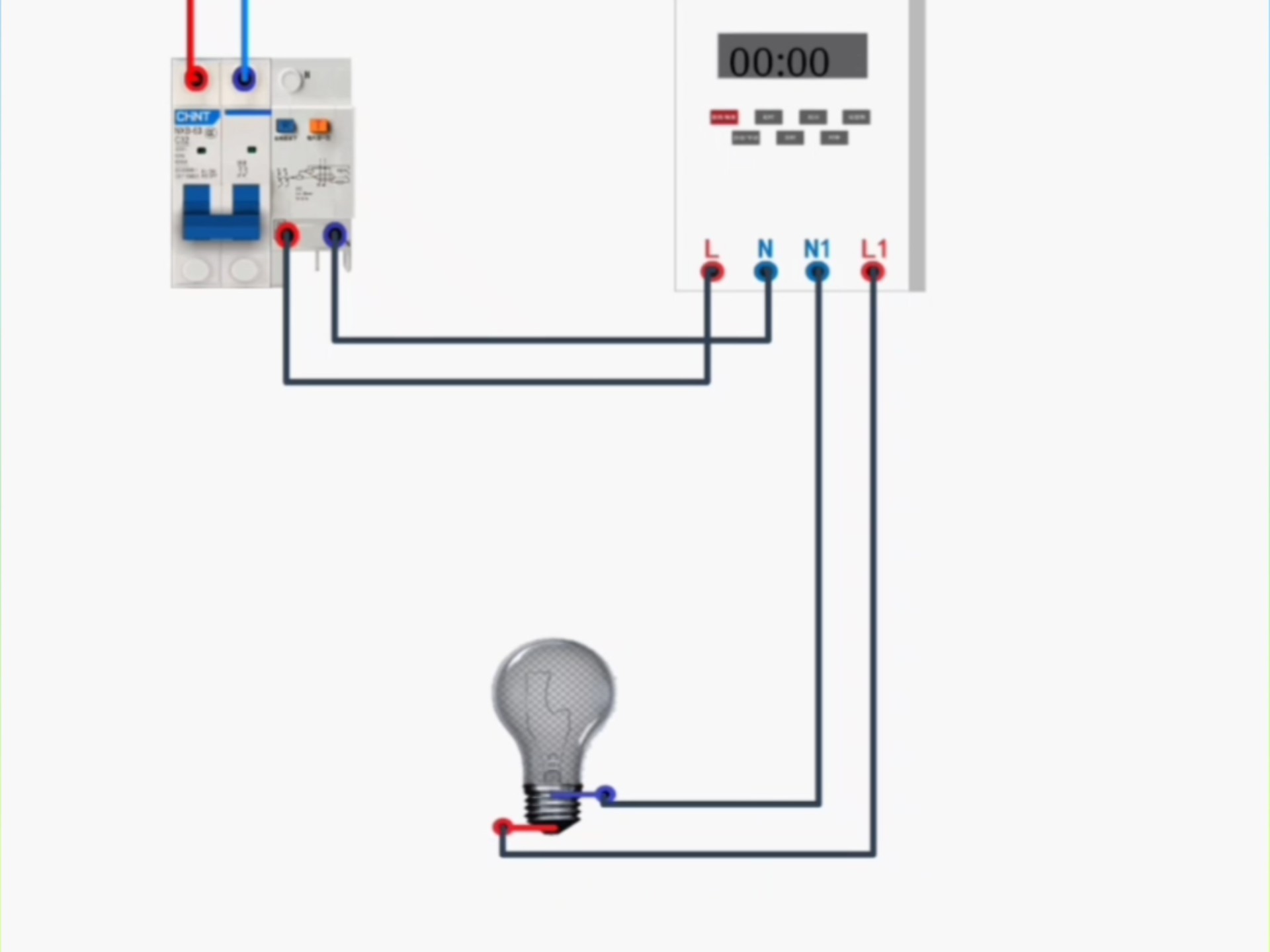 时控开关的接线方法