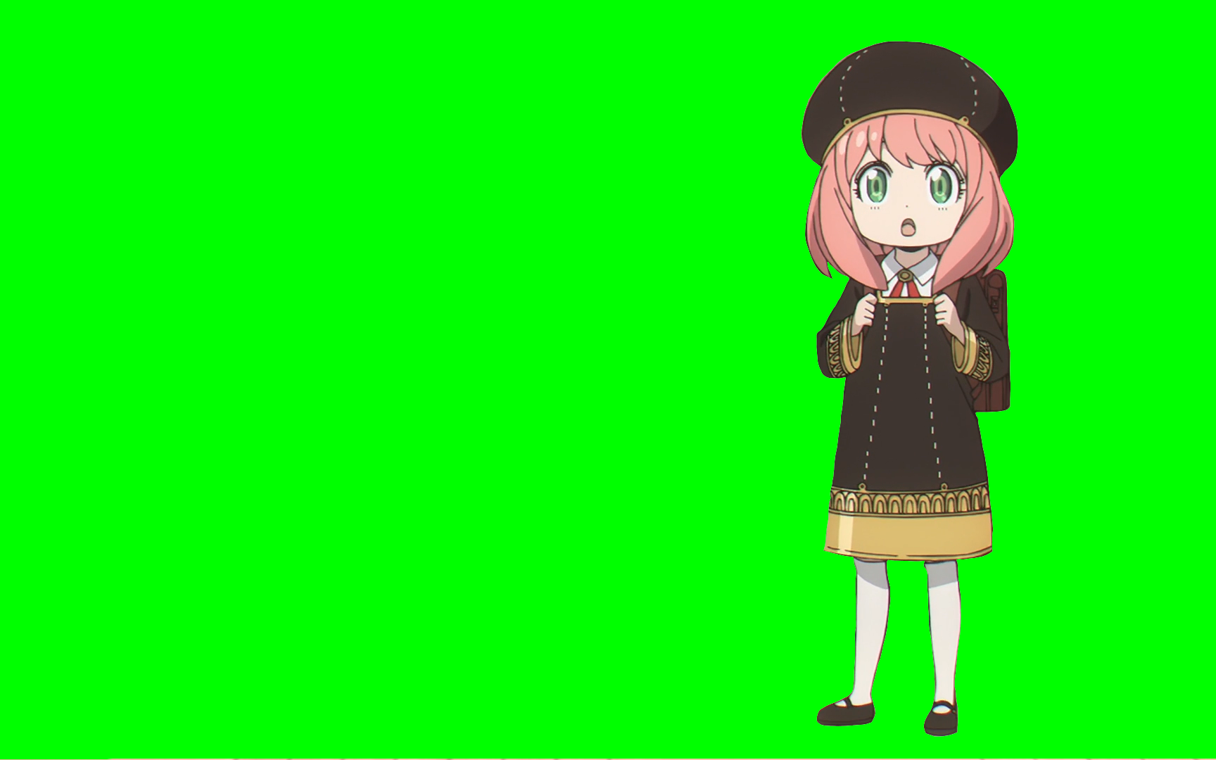 阿尼亚祈祷之舞gb.绿幕素材