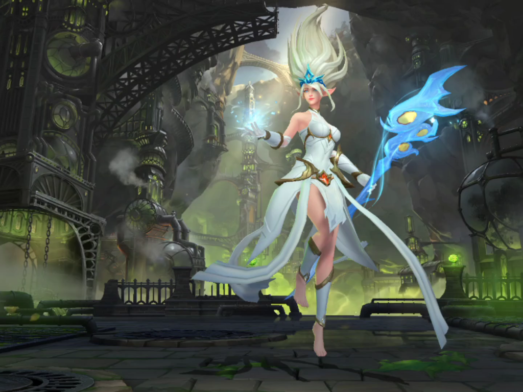 英雄联盟手游风女角色动画