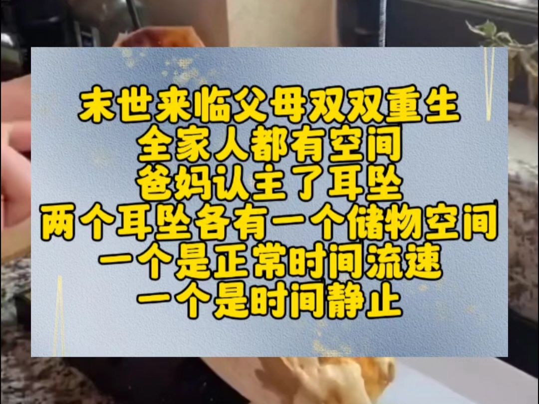 末世来临父母双双重生 全家人都有空间 爸妈认主了耳坠 两个耳坠各有一个储物空间 一个是正常时间流速 一个是时间静止哔哩哔哩bilibili