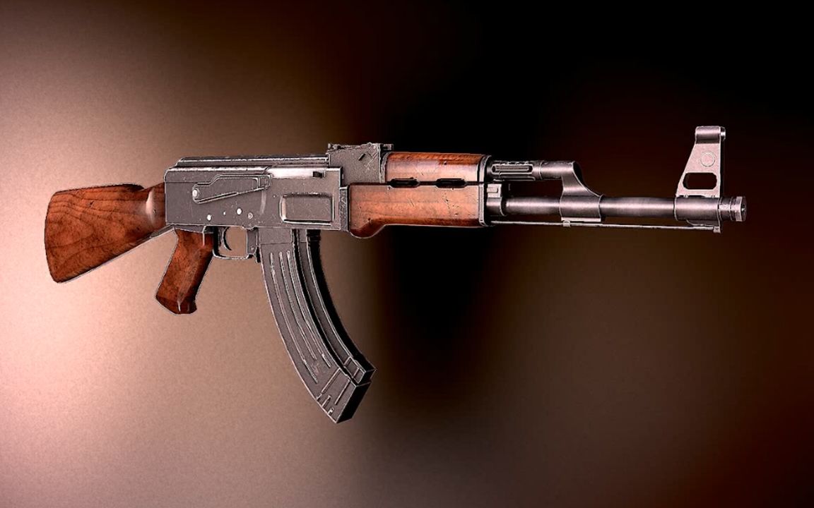 ak47-枪身材质制作一丨3d渲染丨模型贴图丨王氏教育集团_哔哩哔哩 (゜
