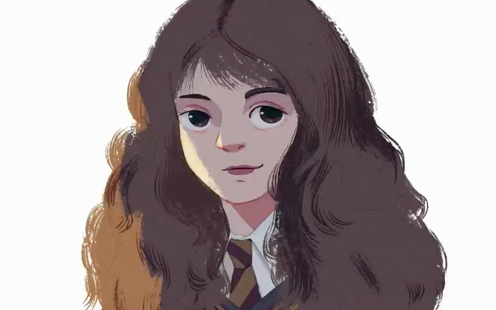 【ipad procreate】画一张《哈利波特》小美女赫敏·格兰杰,看了我的