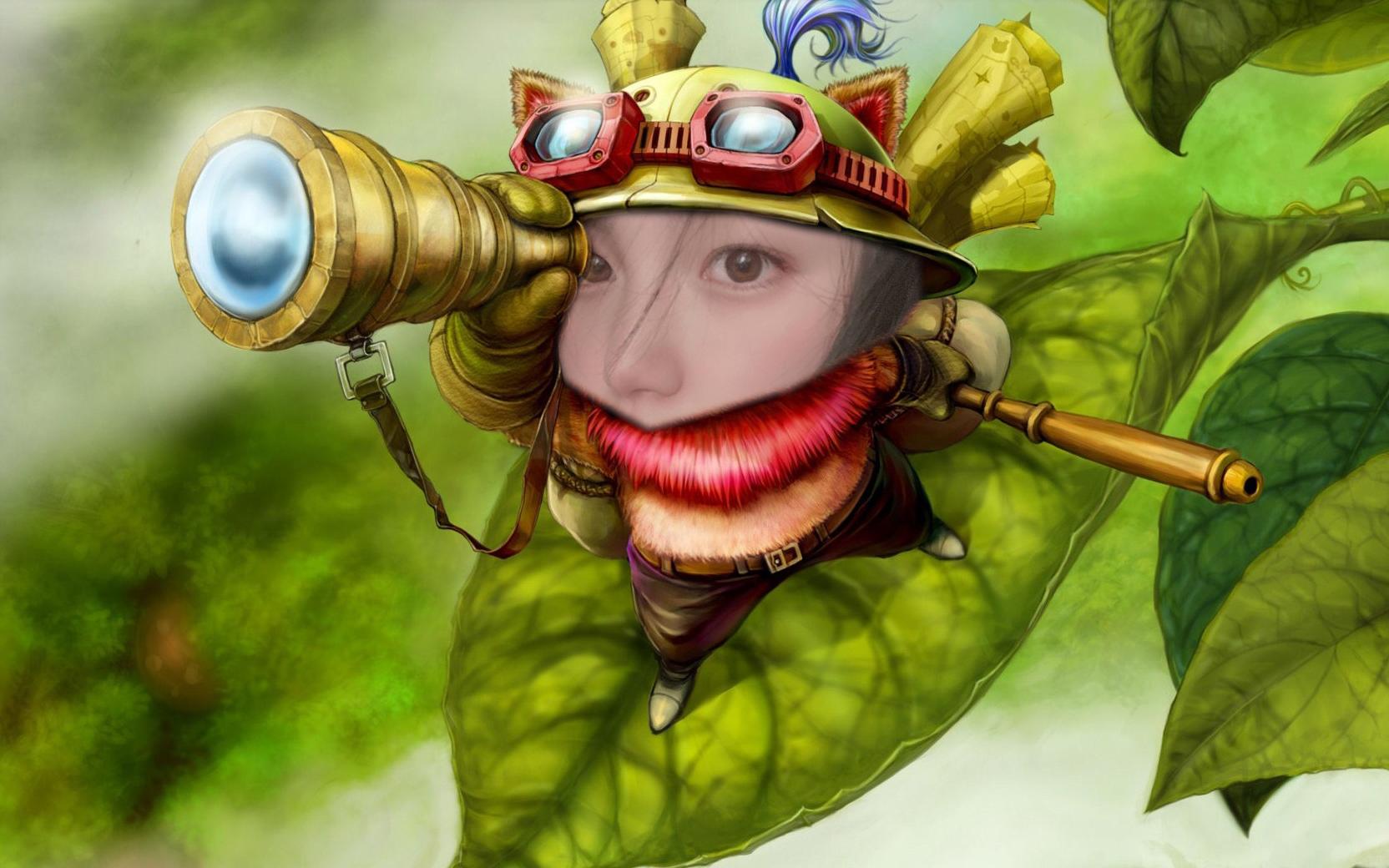 温稚丨提莫本莫:蛮子,只想致盲一下,逗逗你的_哔哩哔哩bilibili_英雄