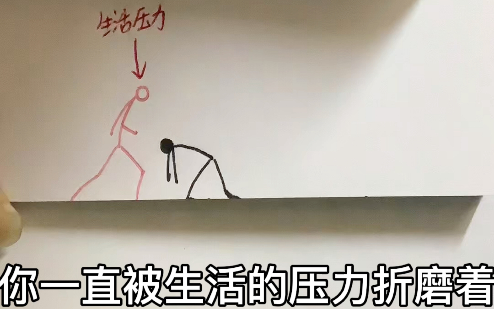 [图]“火柴人vs生活压力” 超燃纸上动画！！！